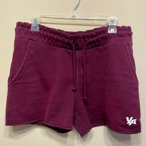 Burgundy YoungLA Terry Shorts 4.5 inseam